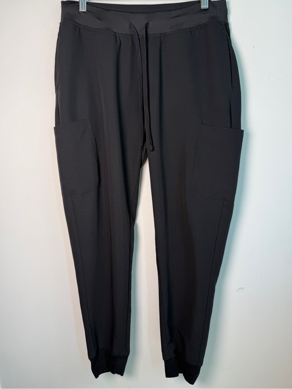 Mandala Equa-Tek Black Cargo Pocket Jogger Scrub Pants Sz M